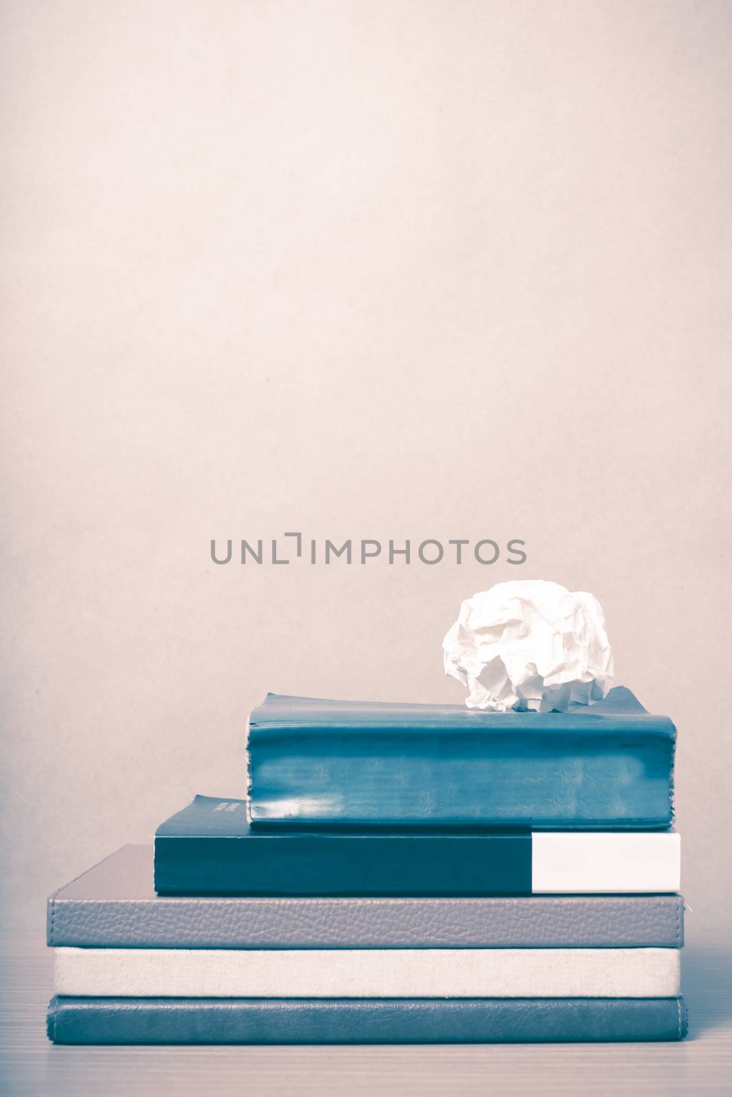 book and crumpled paper vintage style by ammza12