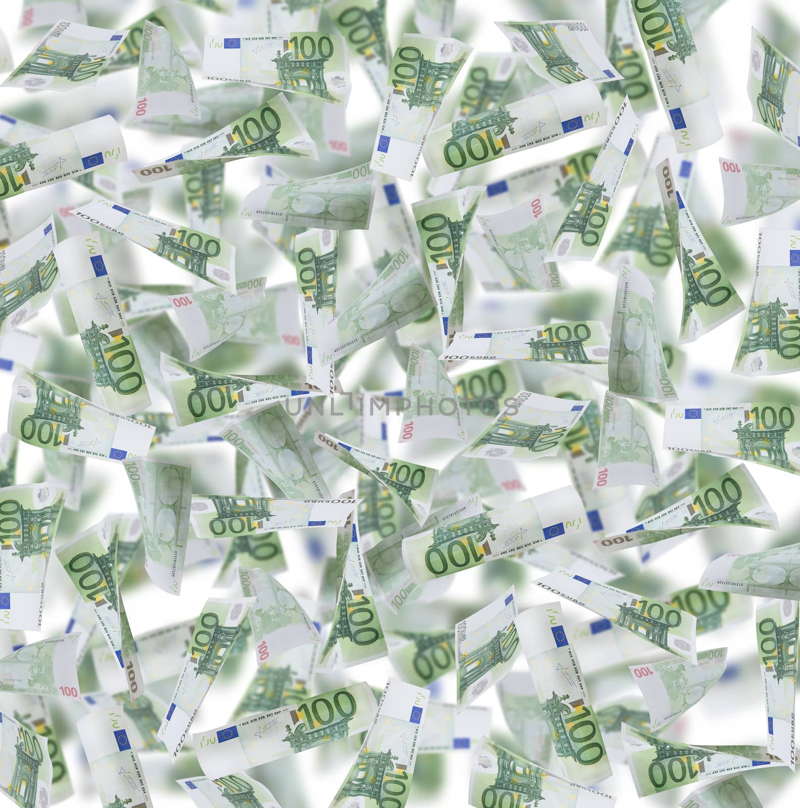 one hundred Euro Notes background