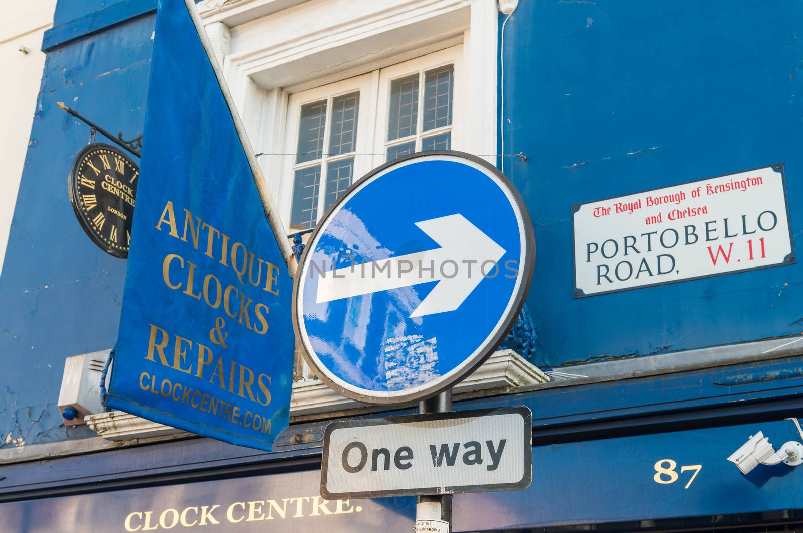 LONDON - JUNE 14, 2015: Buildings of Portobello Road in Notting by jovannig