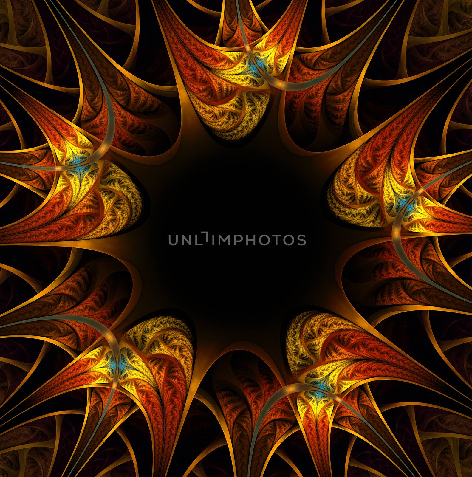 colorful fractal background by marivlada