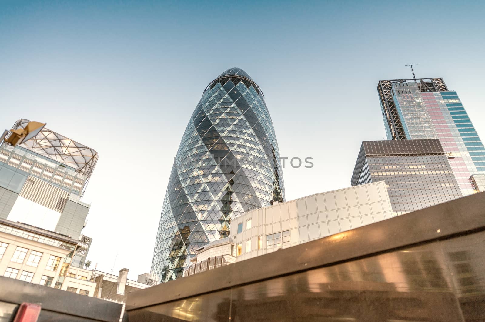 City of London. Modern and old architecture.