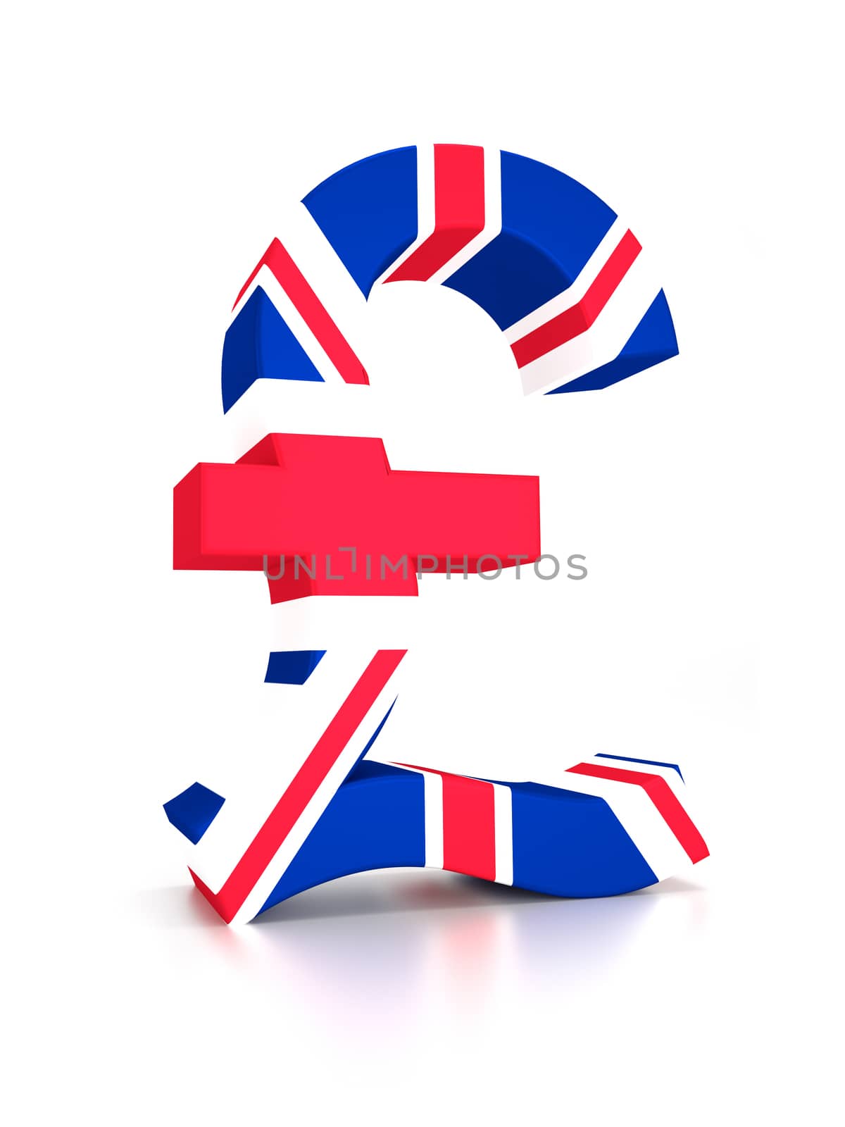 Pound Sign combined with the UK flag.