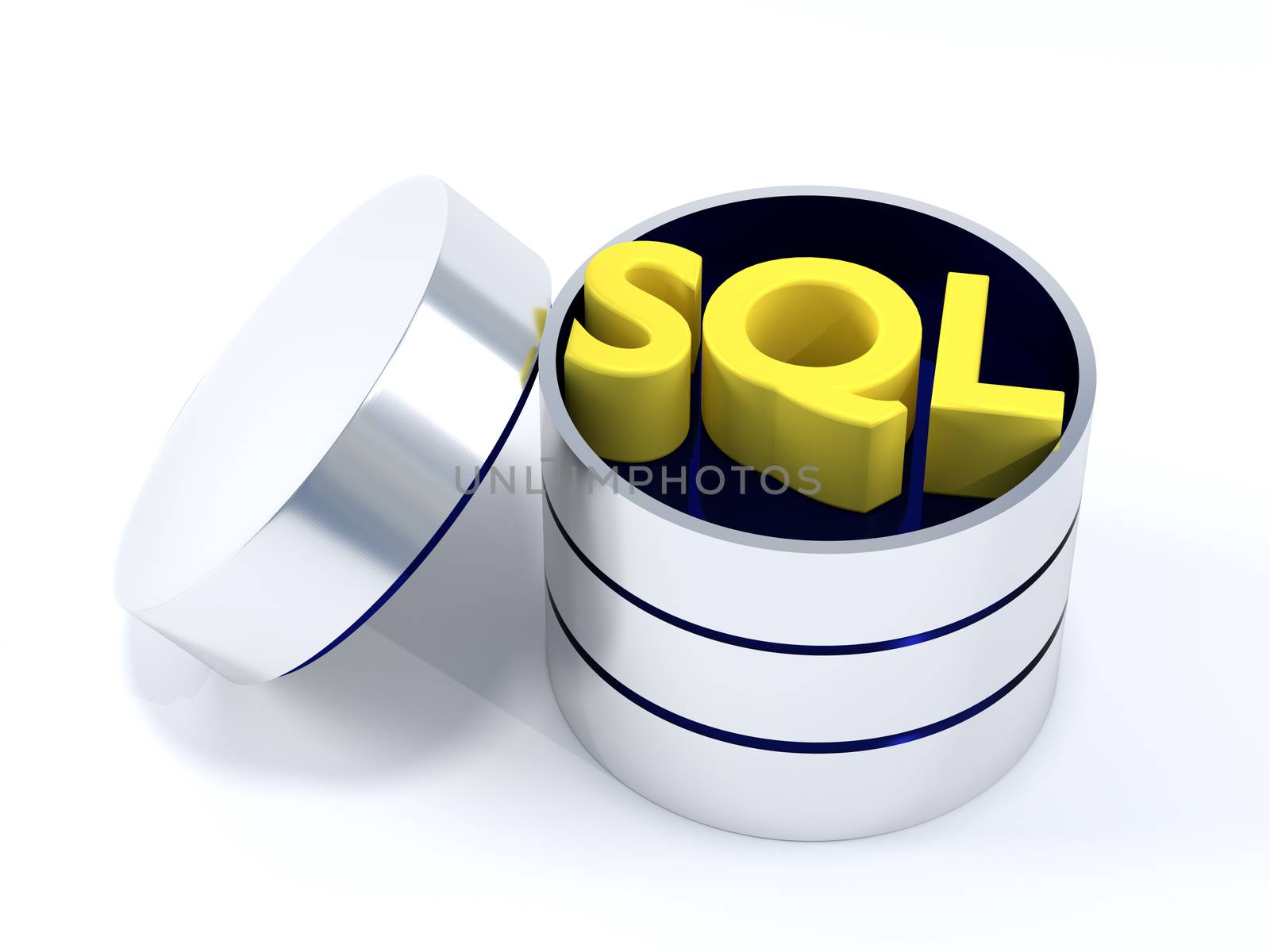 A SQL Database opened containing the word SQL.
