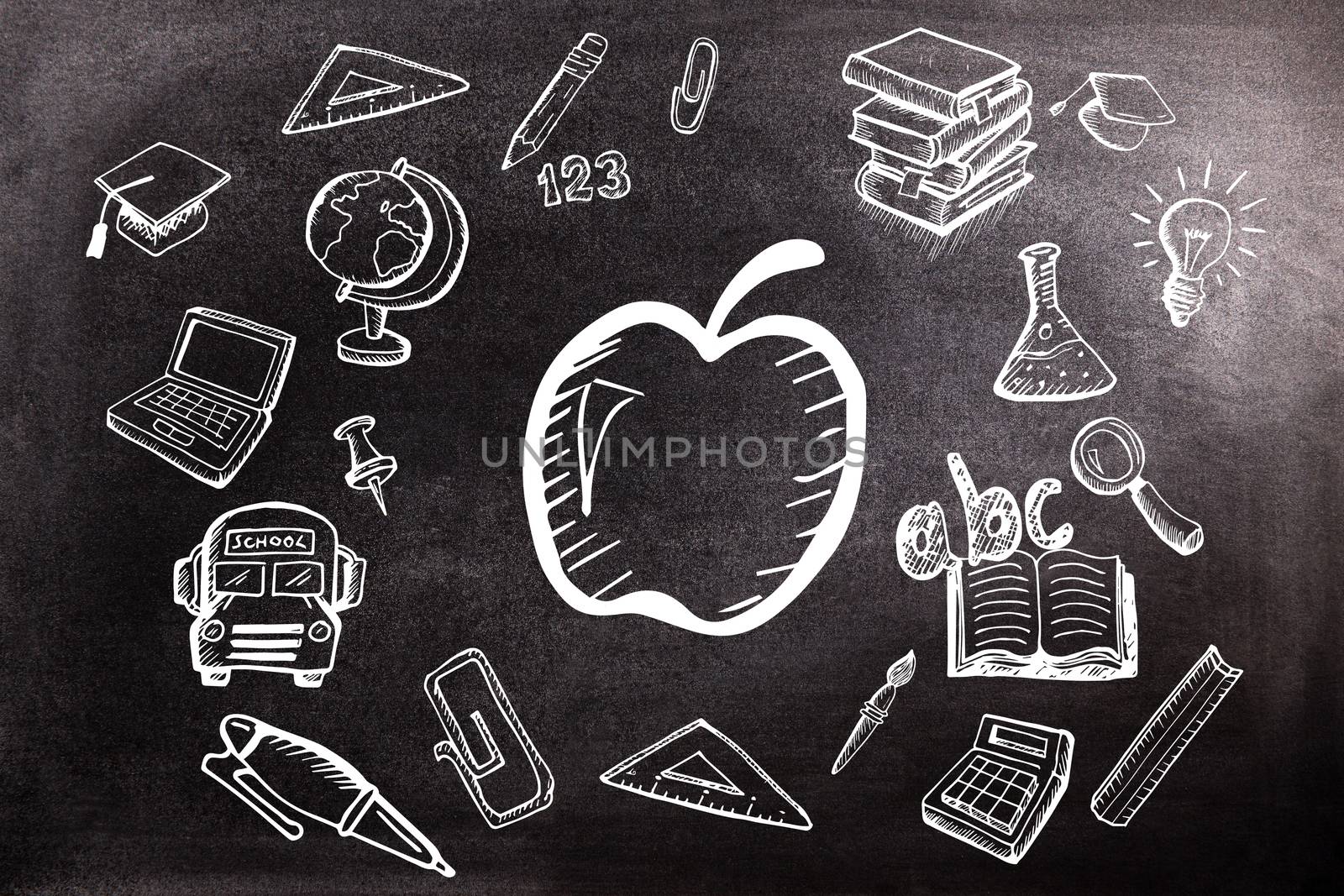 Composite image of education doodles by Wavebreakmedia