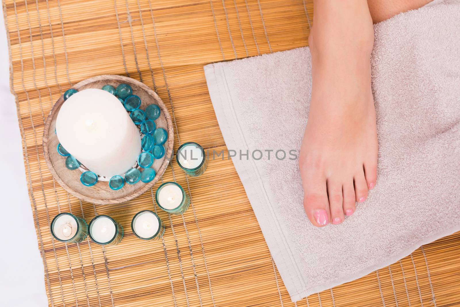 Womans feet after a pedicure by Wavebreakmedia