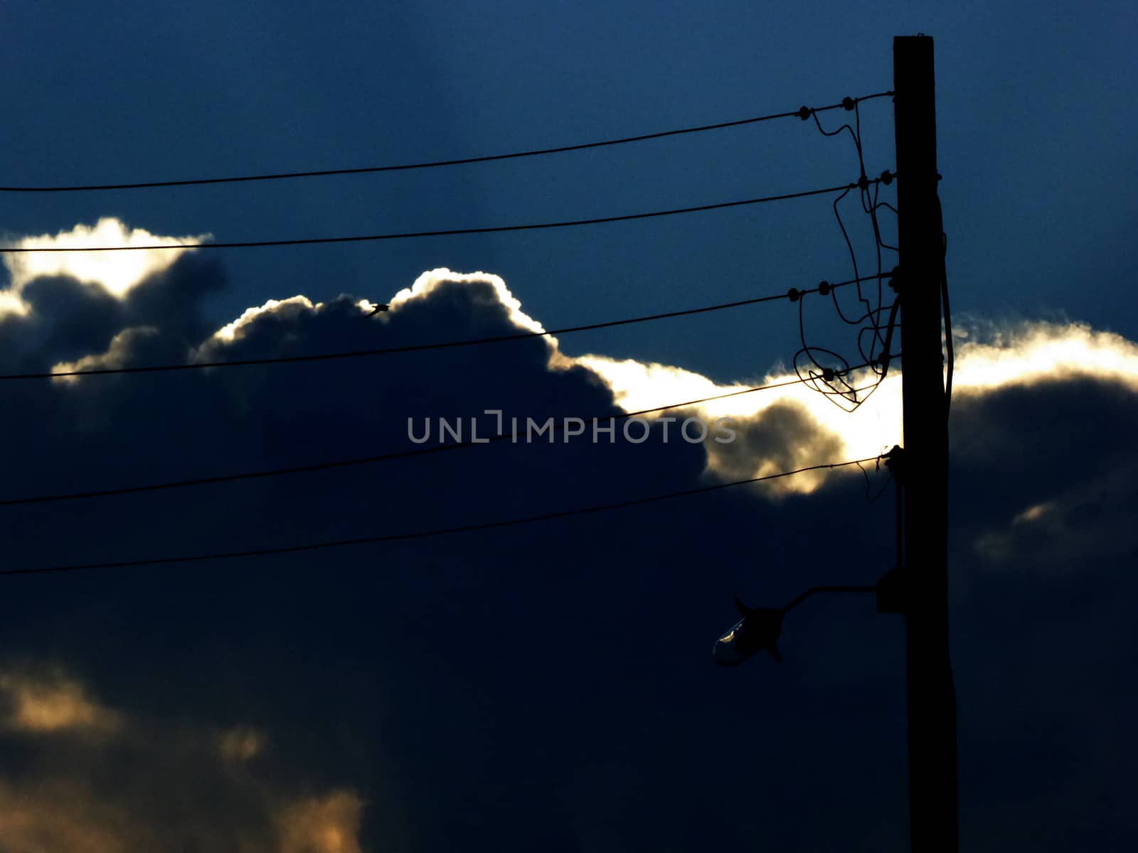 Picture of a beautiful  clouds on a sunset