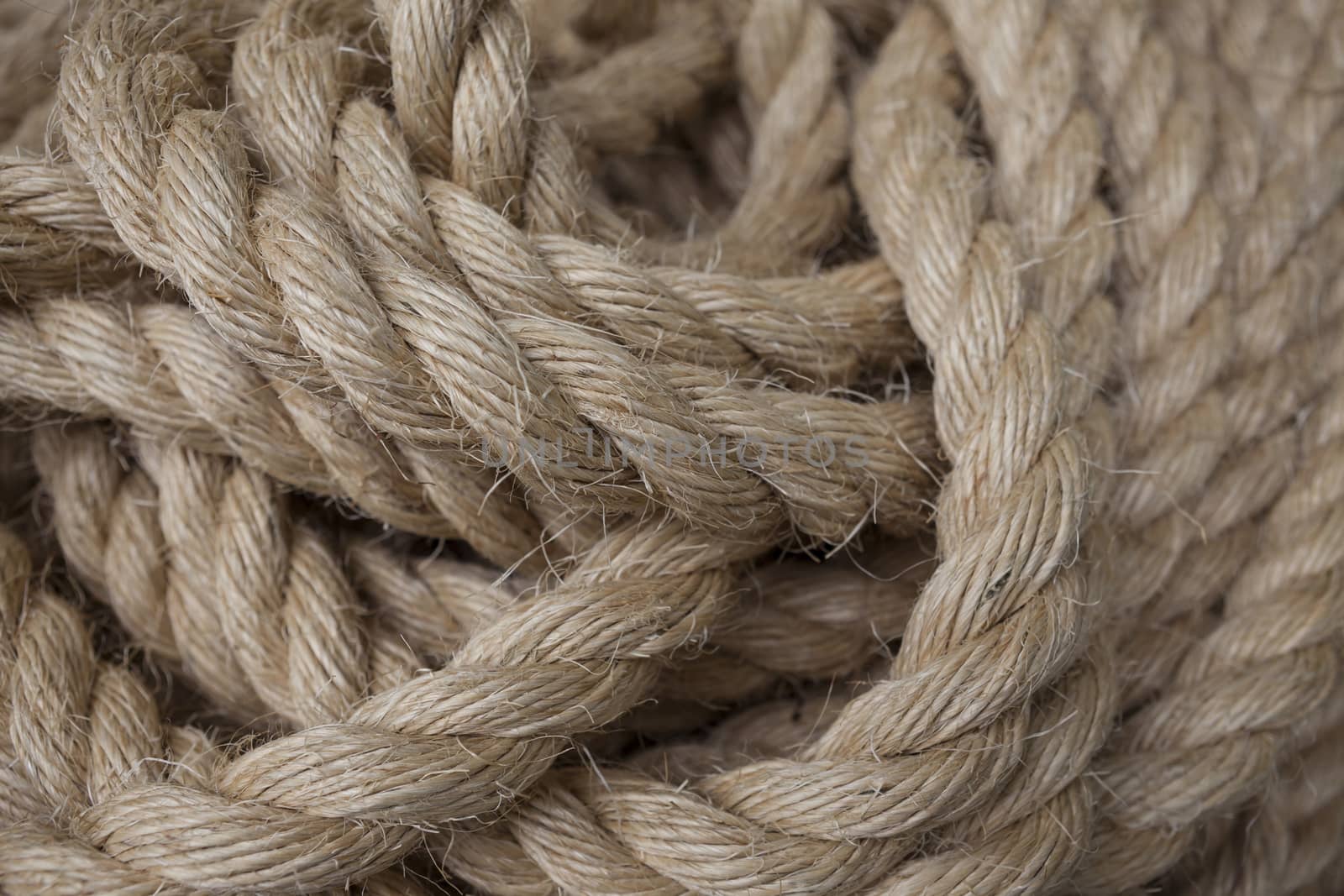 Close-up of marine ropes and knots by mcherevan