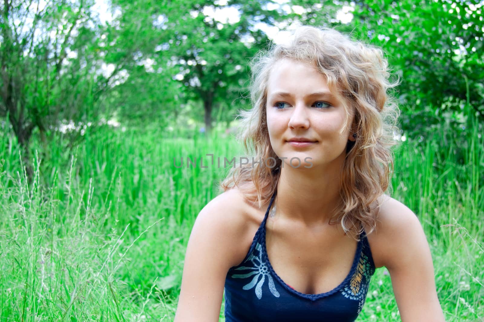 Portrait of young beautiful girl.