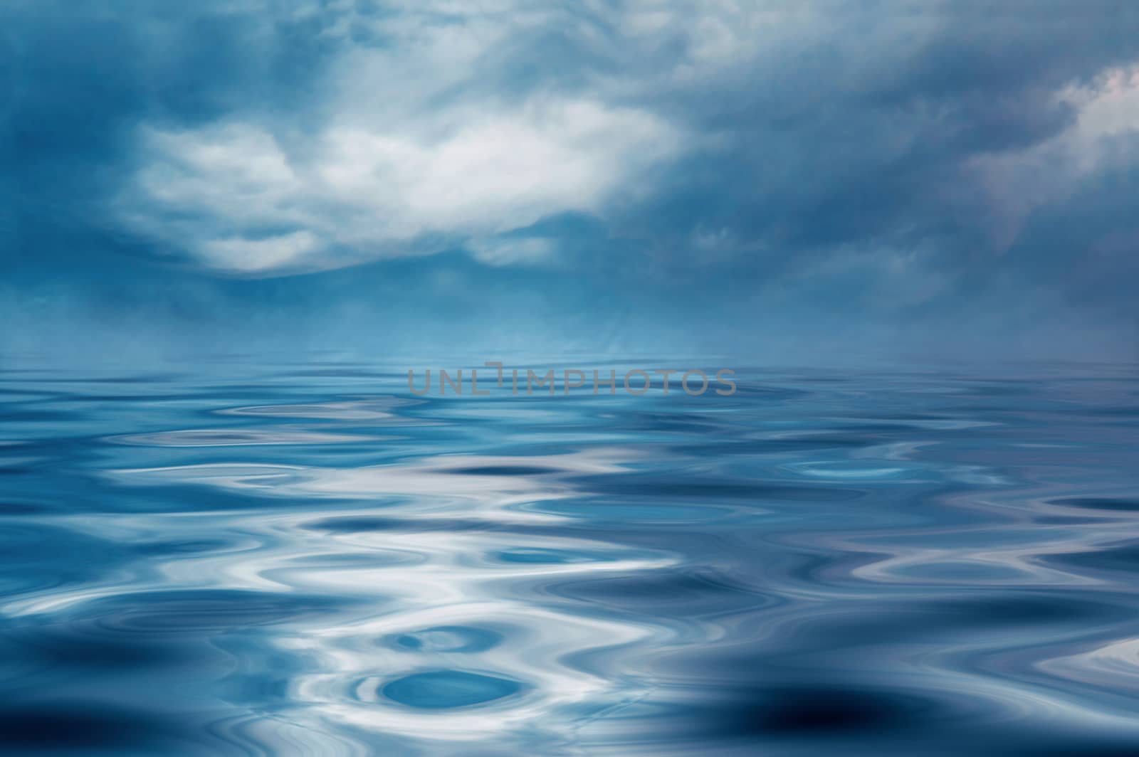 Nature conceptual image. Storm on the ocean.