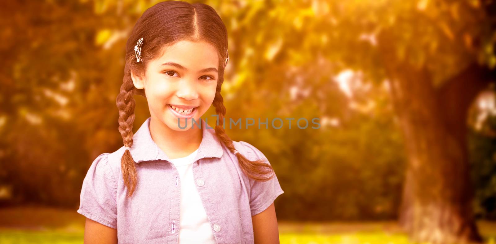 Composite image of happy pupil by Wavebreakmedia
