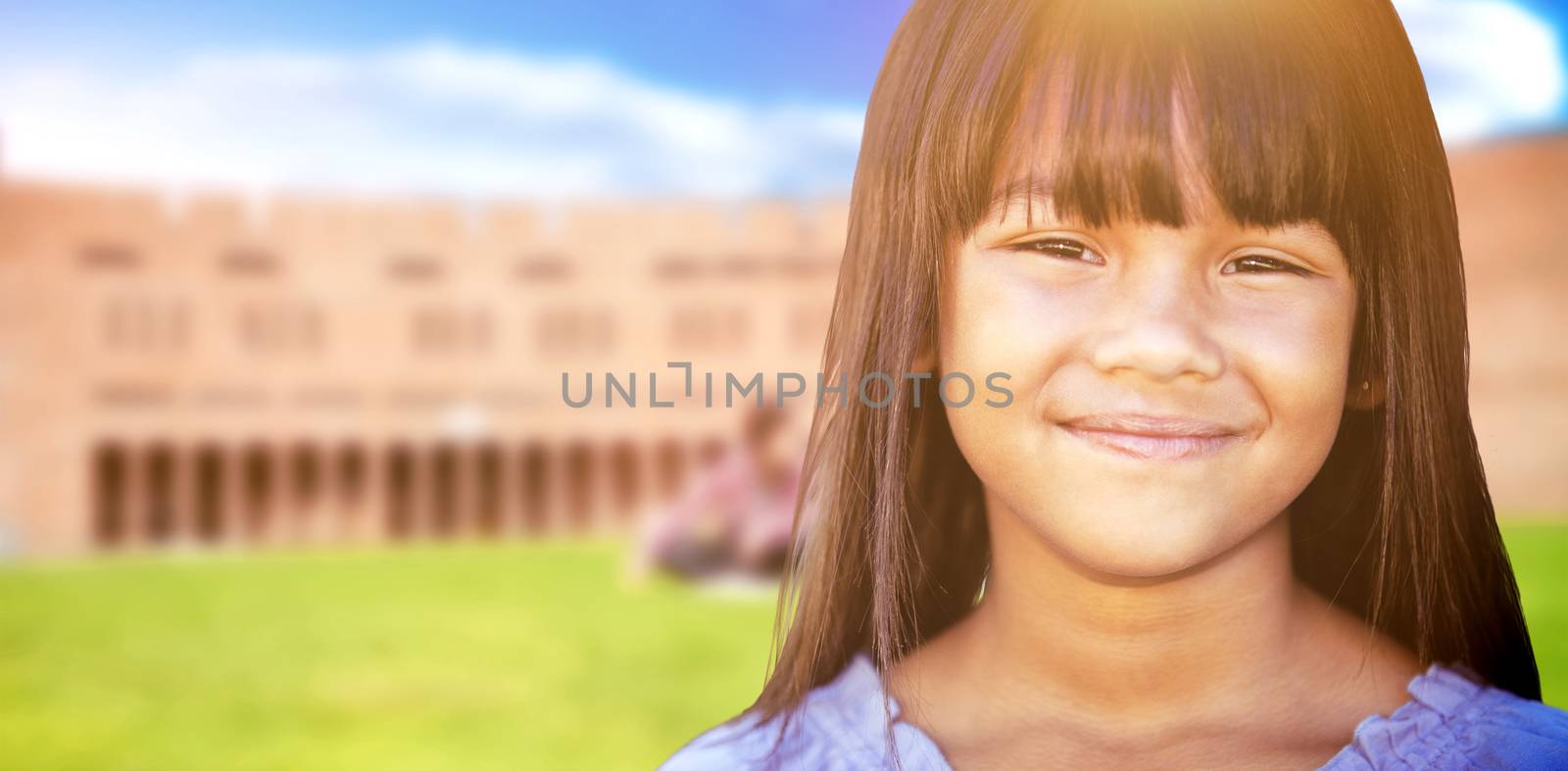 Composite image of cute little girl by Wavebreakmedia