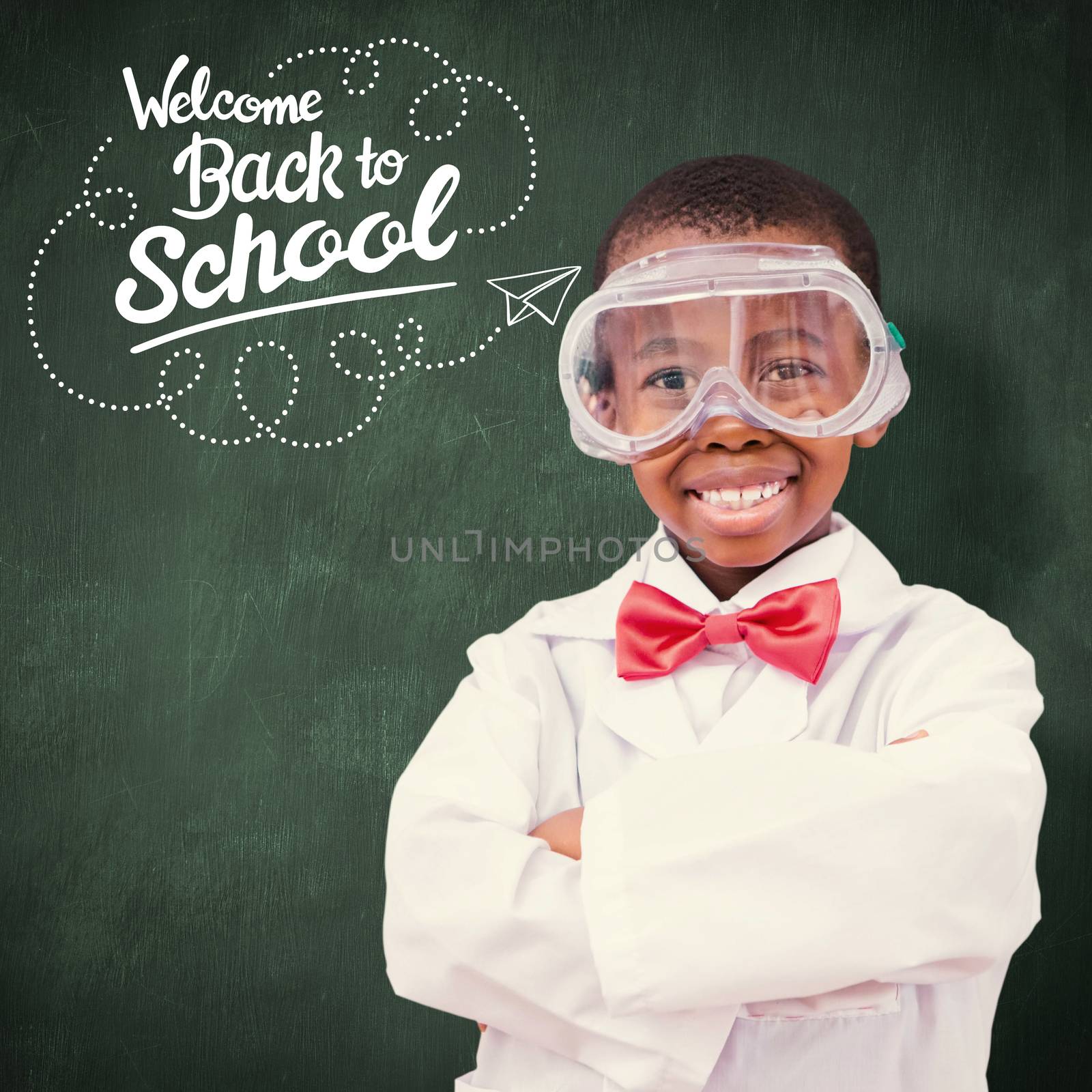 Composite image of pupil dressed up as scientist by Wavebreakmedia