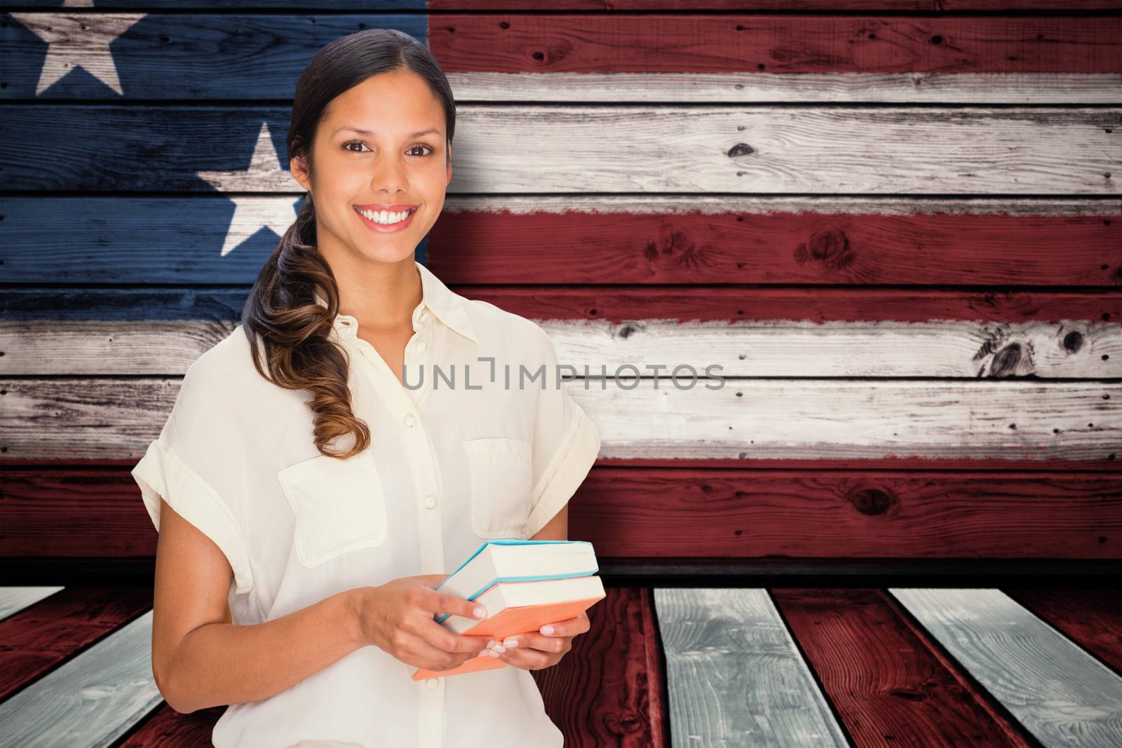 Composite image of happy student by Wavebreakmedia