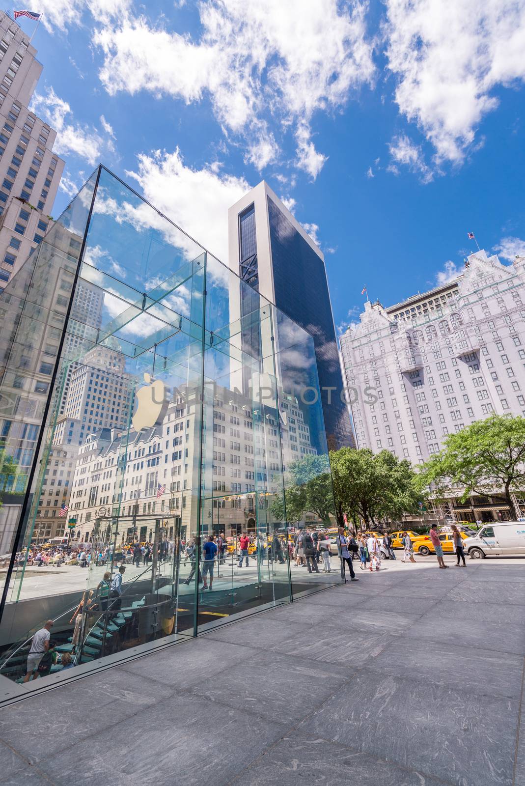 NEW YORK CITY - JUNE 12, 2013: Exterior view of Apple Store on t by jovannig