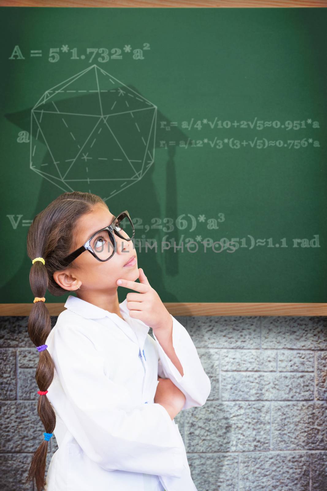 Composite image of cute pupil dressed up as scientist  by Wavebreakmedia