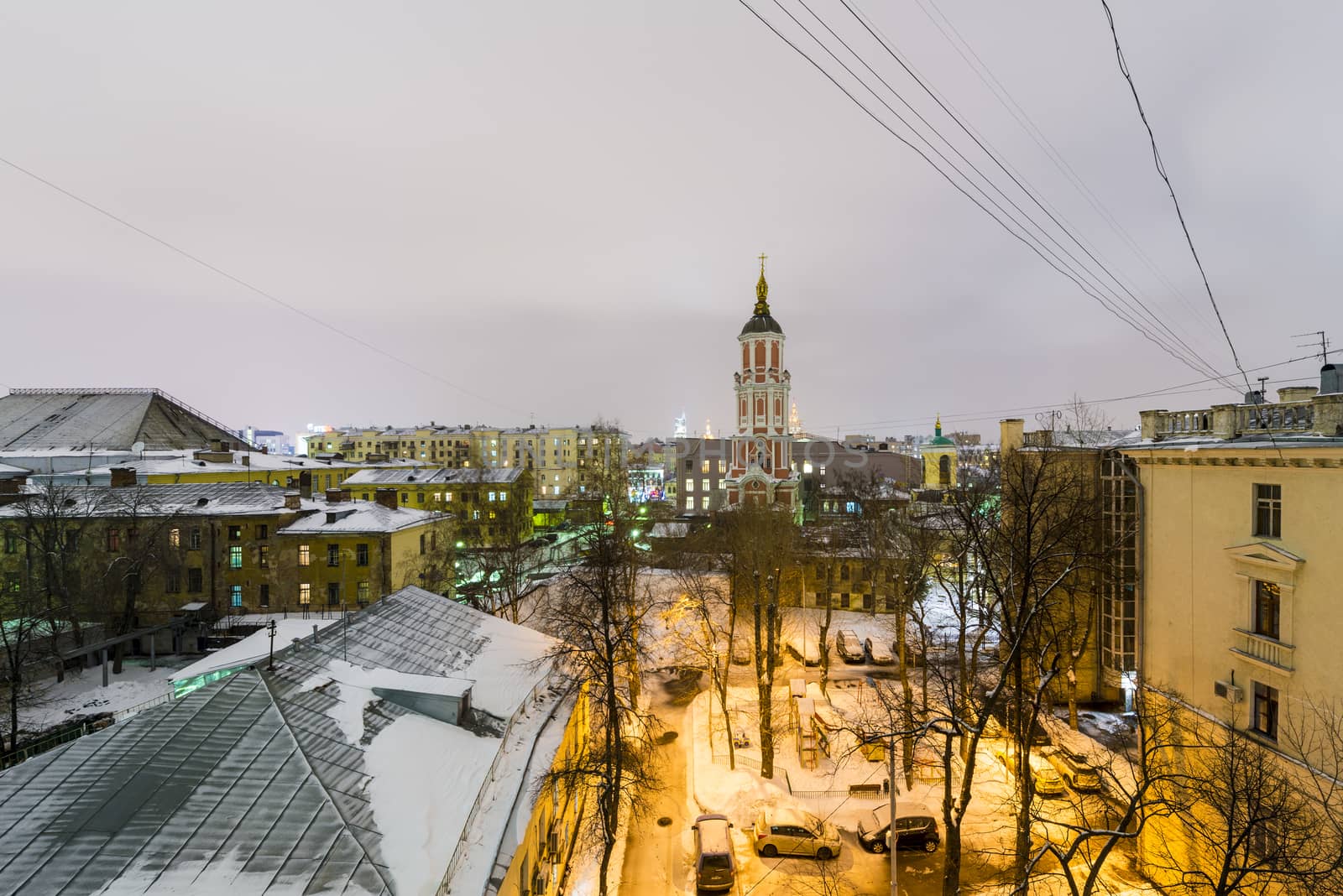 Winter Moscow night