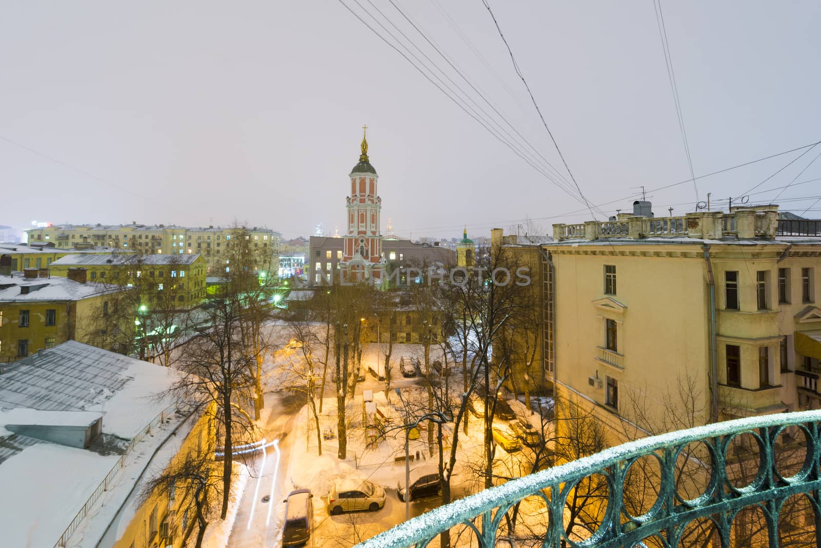 Winter Moscow night