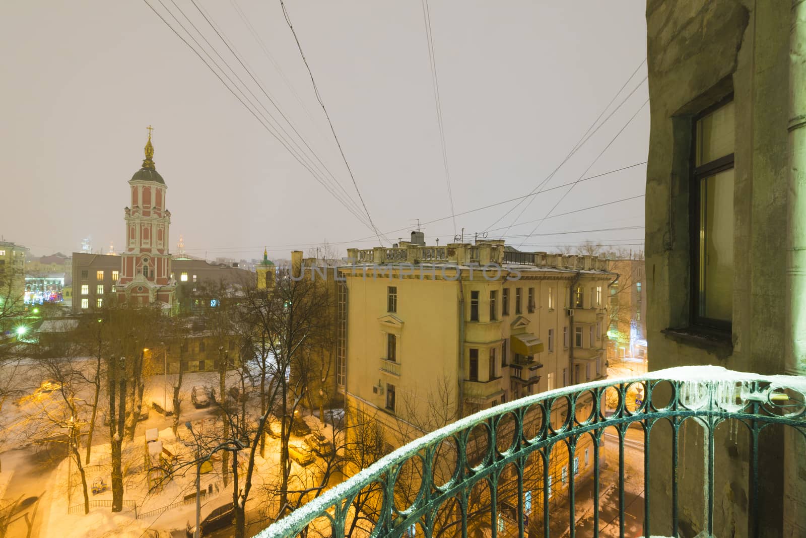 Winter Moscow night