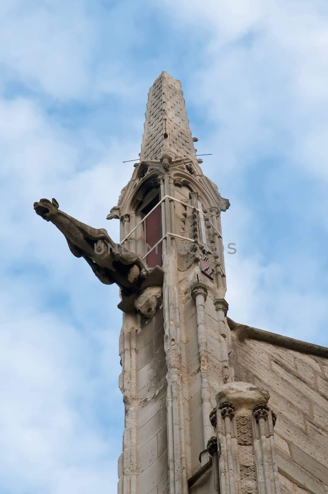 Notre-Dame in Alencon, France - beautiful gothic style architecture of France .