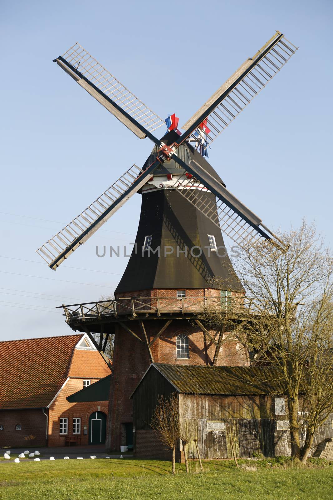 Historic windmill in North Germany