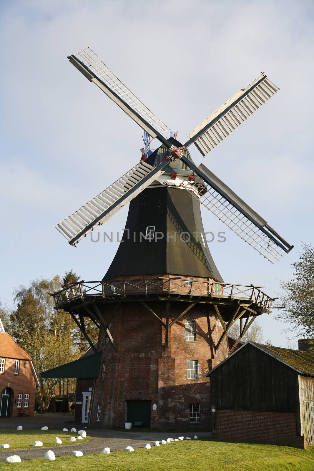 Historic windmill in North Germany
