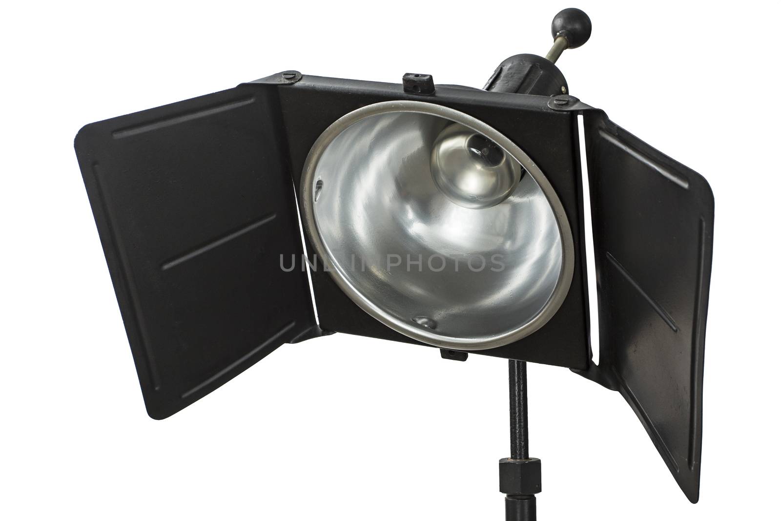 Photo studio lighting equipment, isolated on white, with clipping path