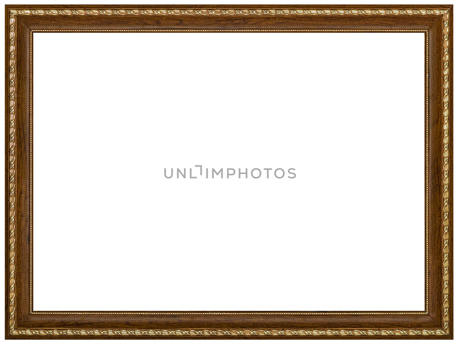 Picture frame, isolated on white background, with clipping path