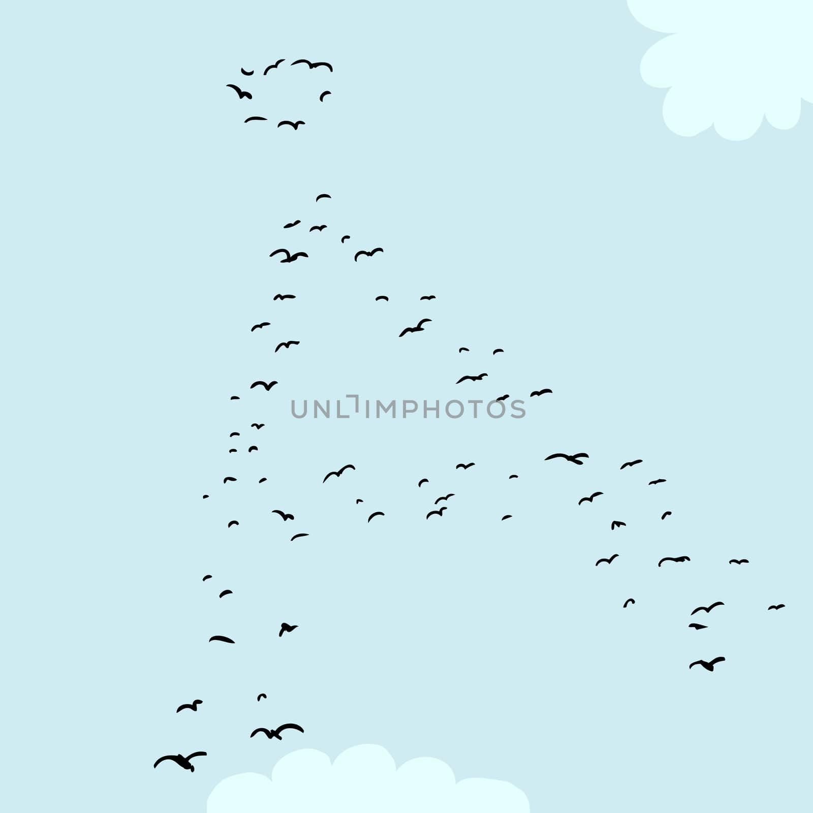 Bird Formation In Ringed A by TheBlackRhino