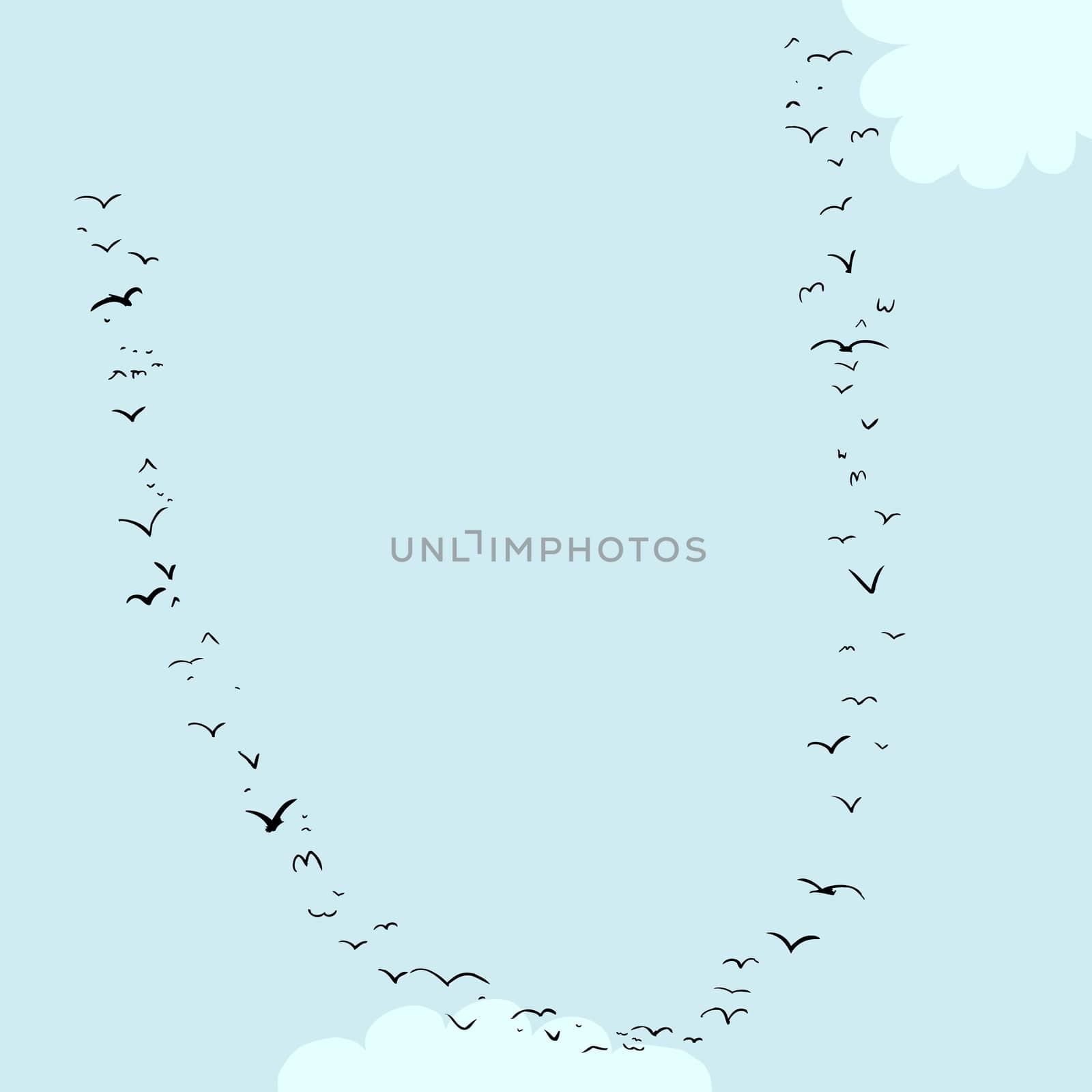 Bird Formation In U by TheBlackRhino
