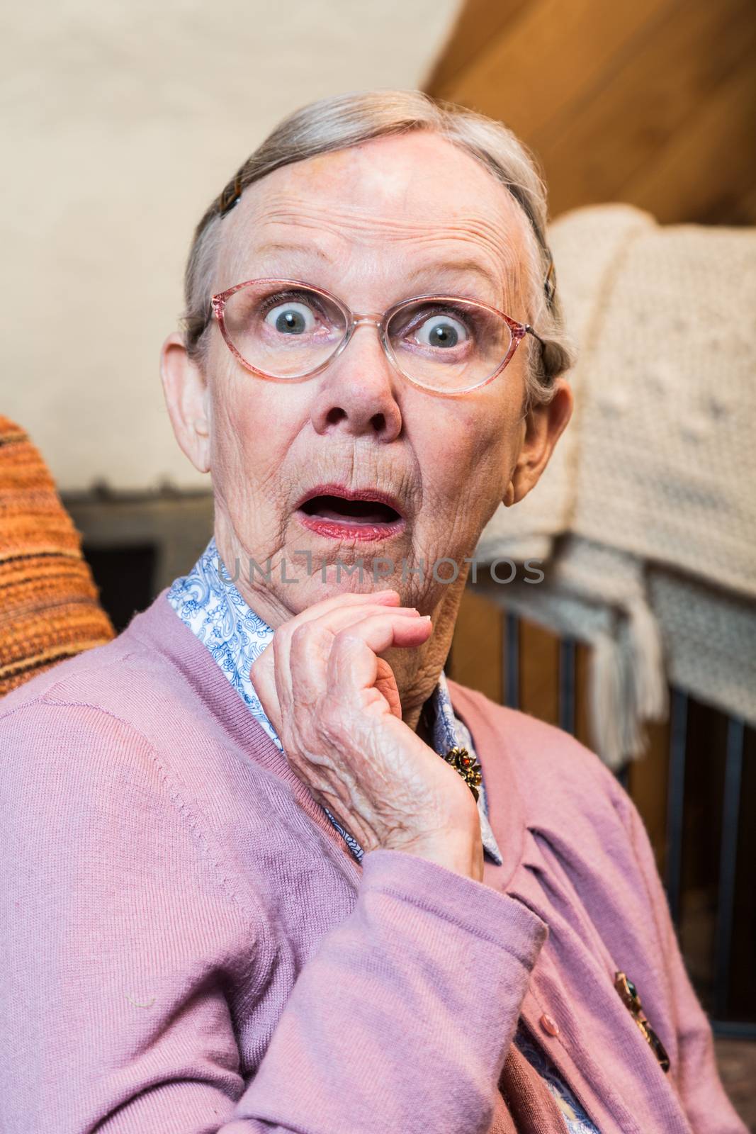 Surprised Old Woman by Creatista