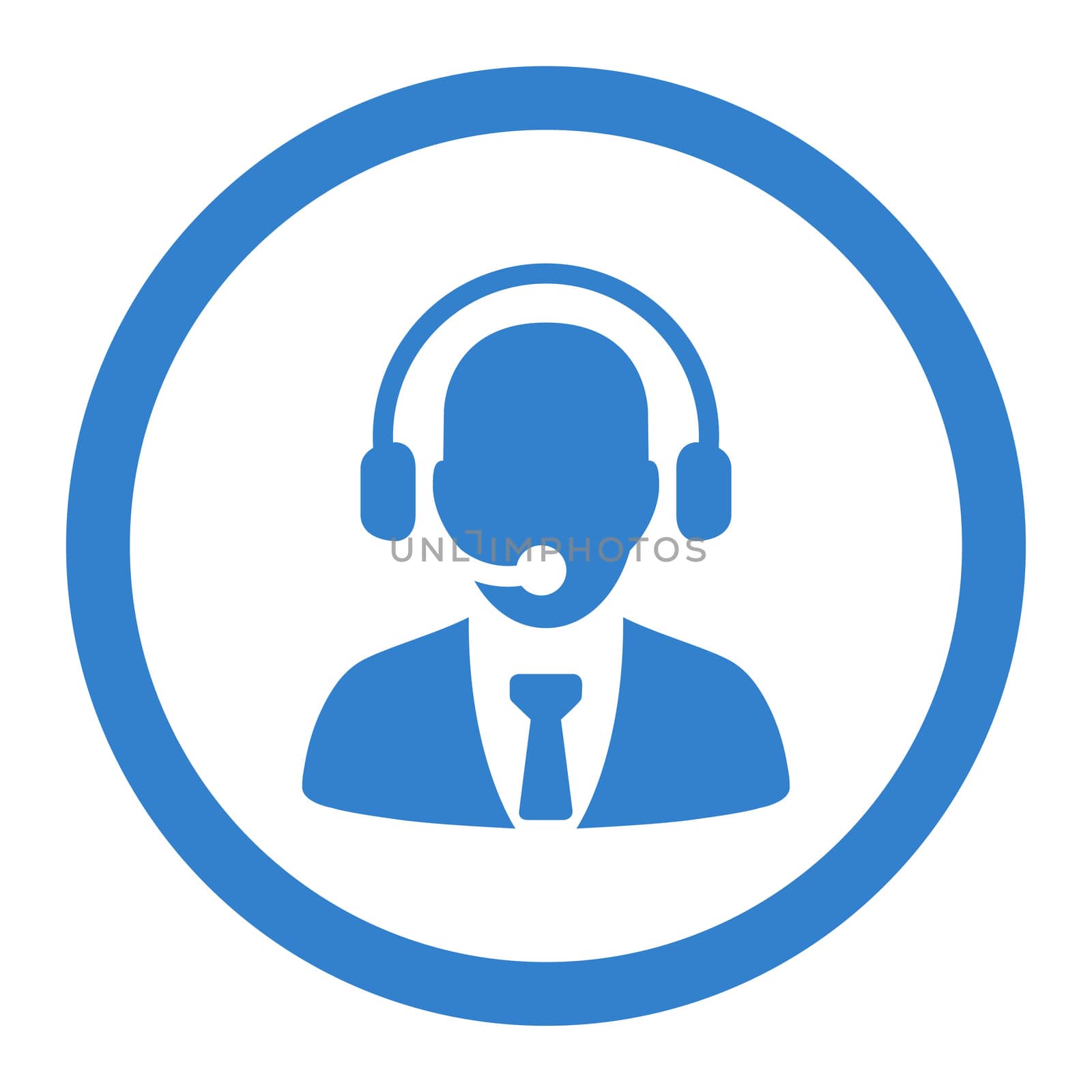 Call center flat cobalt color rounded glyph icon by ahasoft
