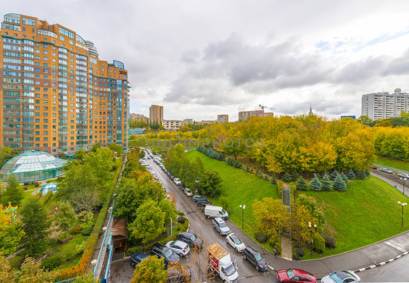 A modern multi-storey residential building in the new district of Mosc by rogkoff