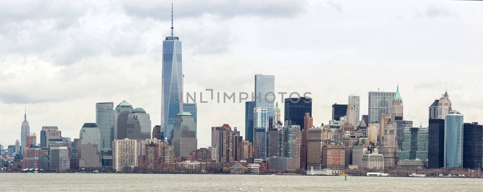 Panorama of New York City at Lower Manhattan