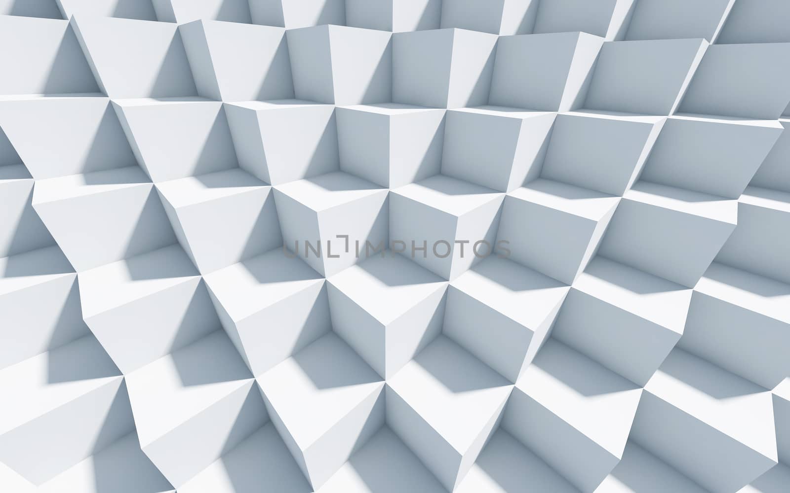 3d monochrome background with cubes. by teerawit