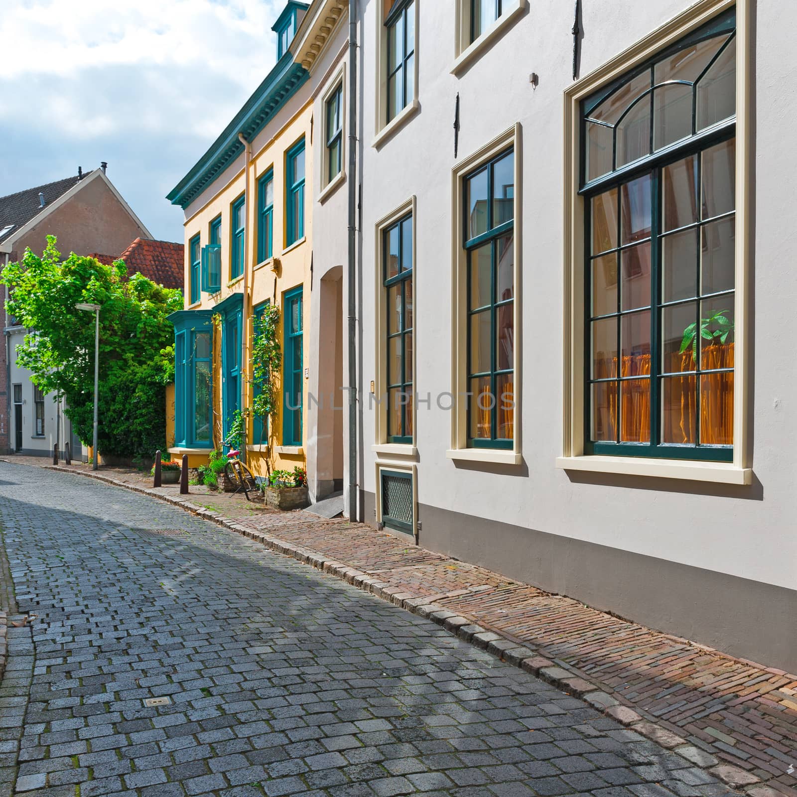 The Narrow Street in the Dutch City of Zutphen
