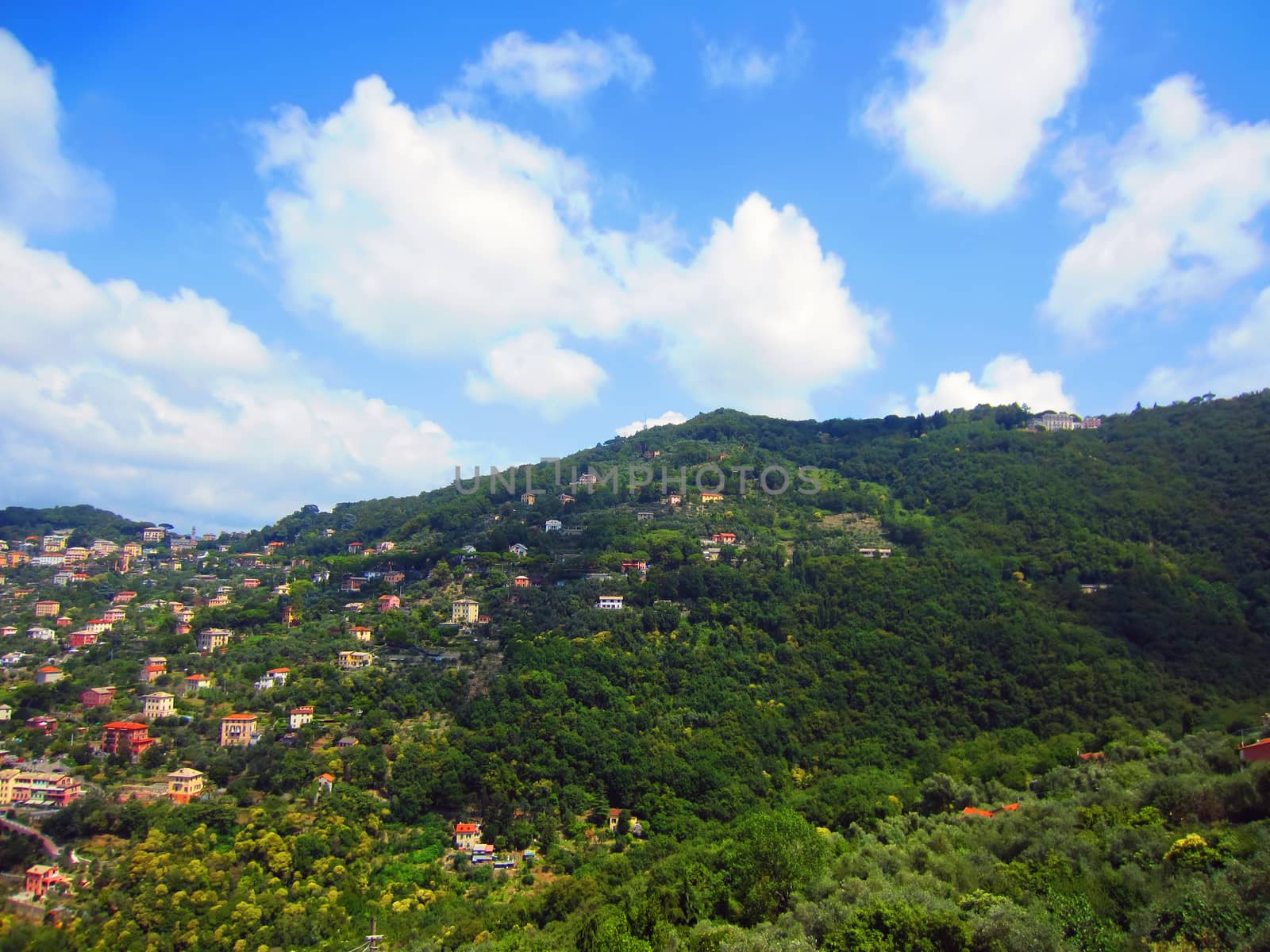 Village on Coast of Italy