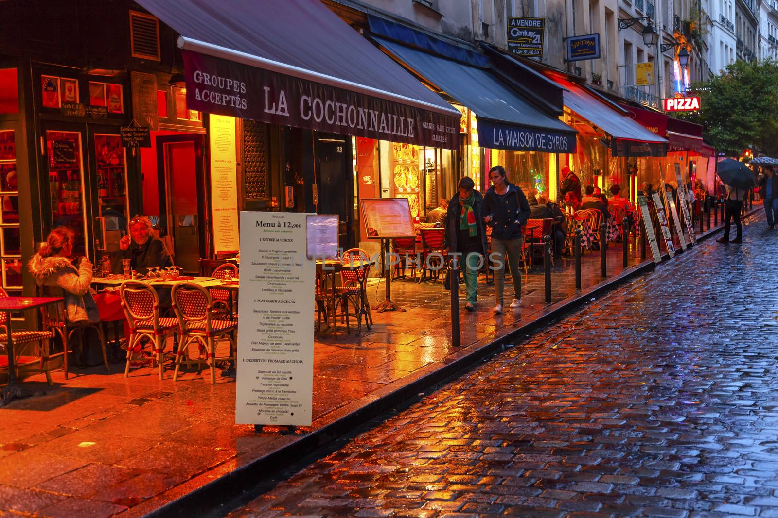 Colorful Restaurants Latin Quarter West Bank Paris by bill_perry