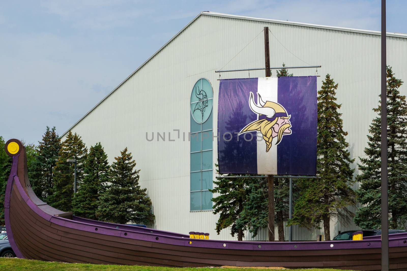 Minnesota Vikings Practice Facility and Flag by wolterk
