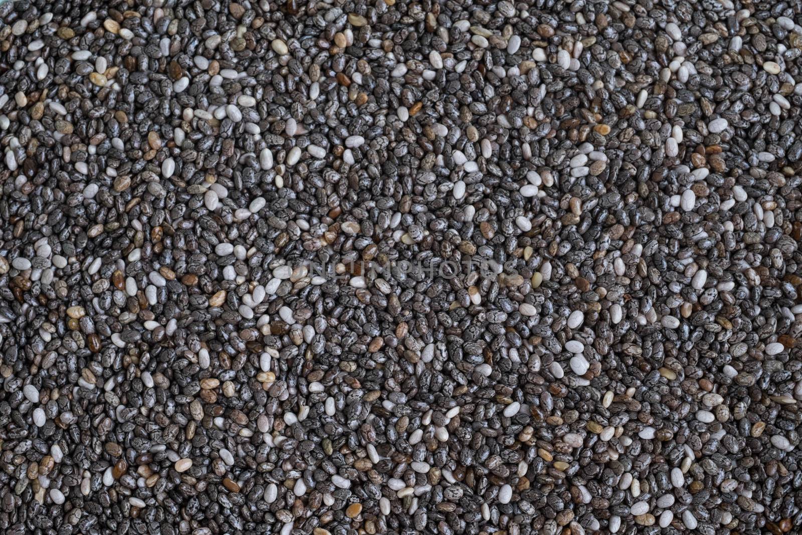 Background made from Chia Seeds
