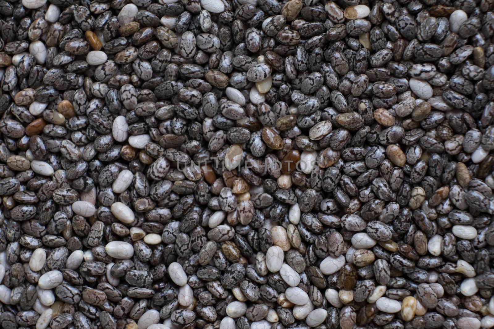 Closeup of Chia seeds