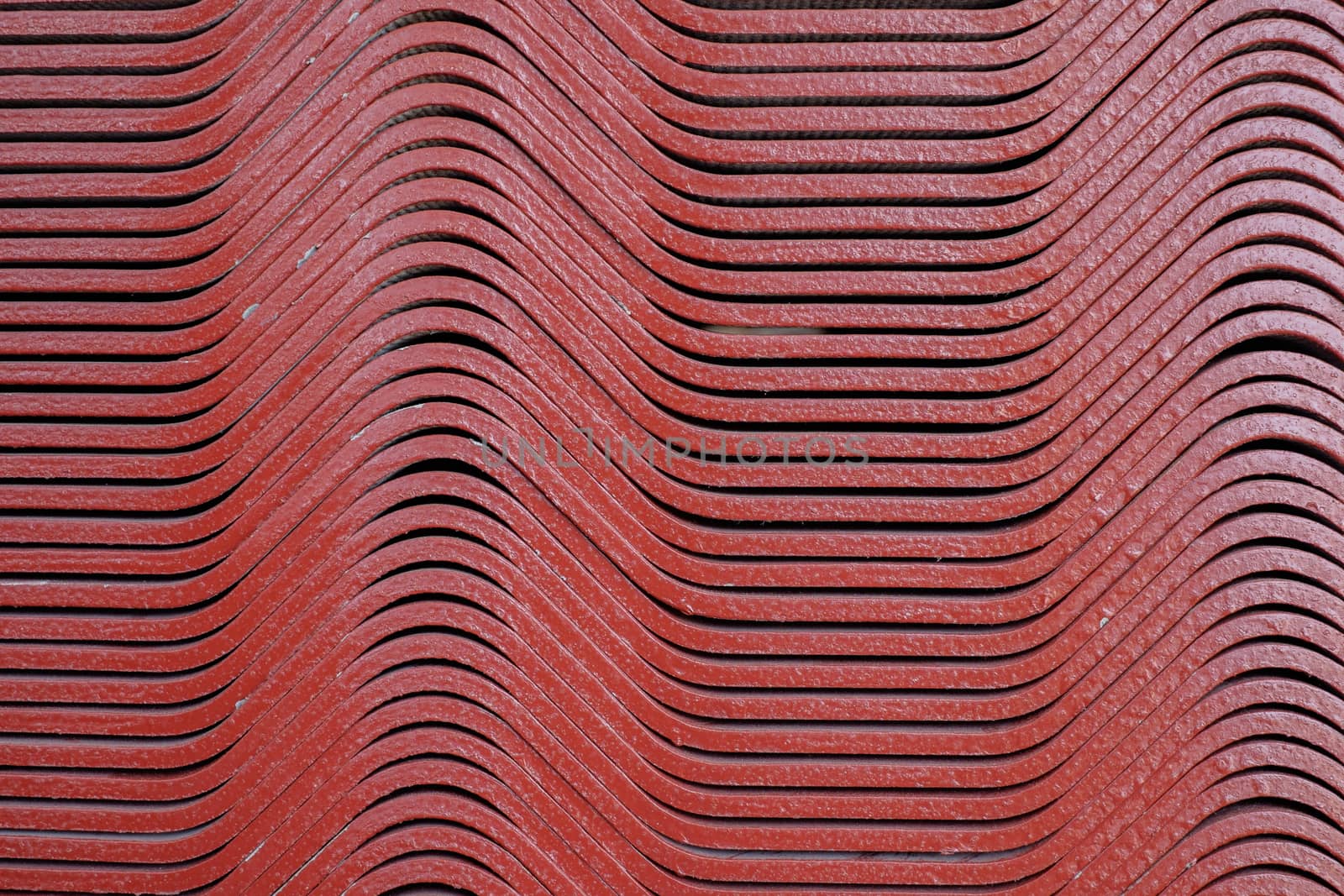 red roof tiles arrange wave sign use for pattern and background