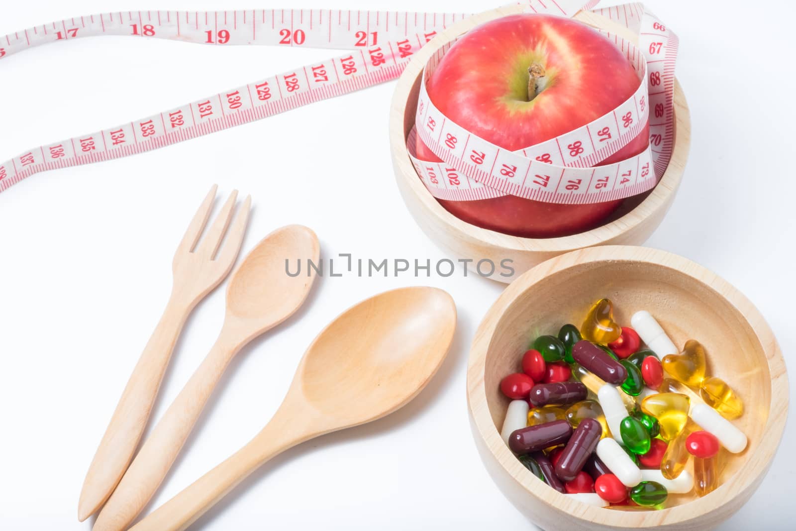 Healthy and beauty with fruit, exercise and medicine by zneb076