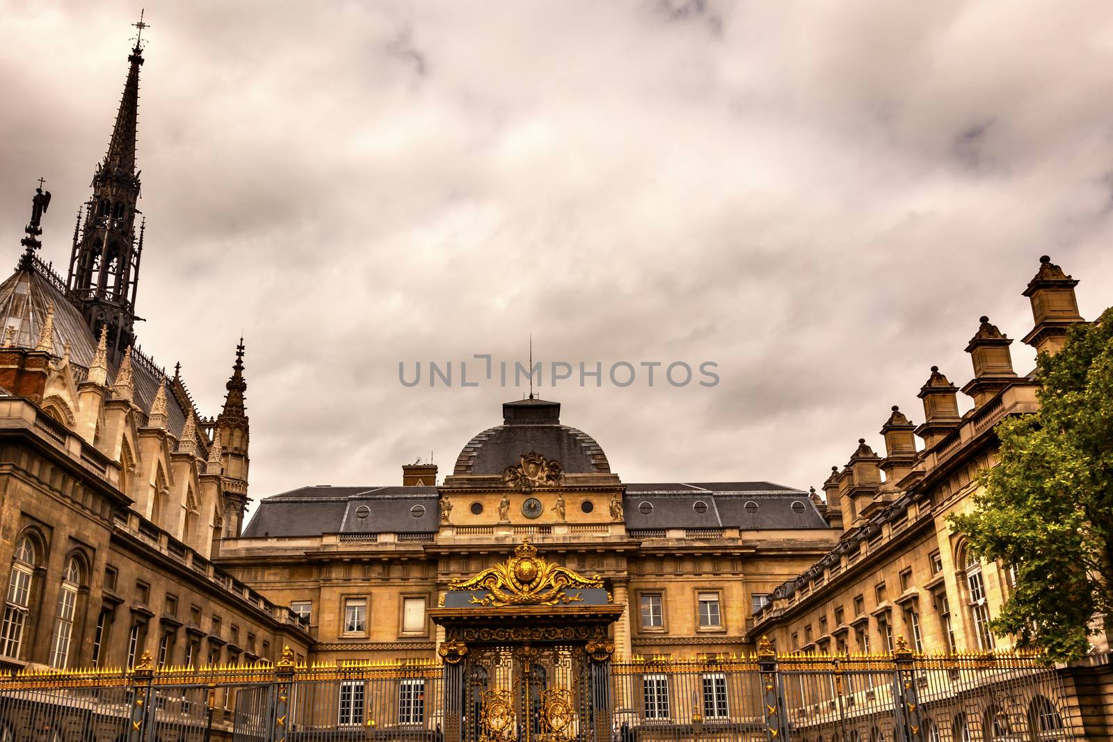 Cathedral Spires Sainte Chapelle Golden Gate Palace Justice Paris by bill_perry