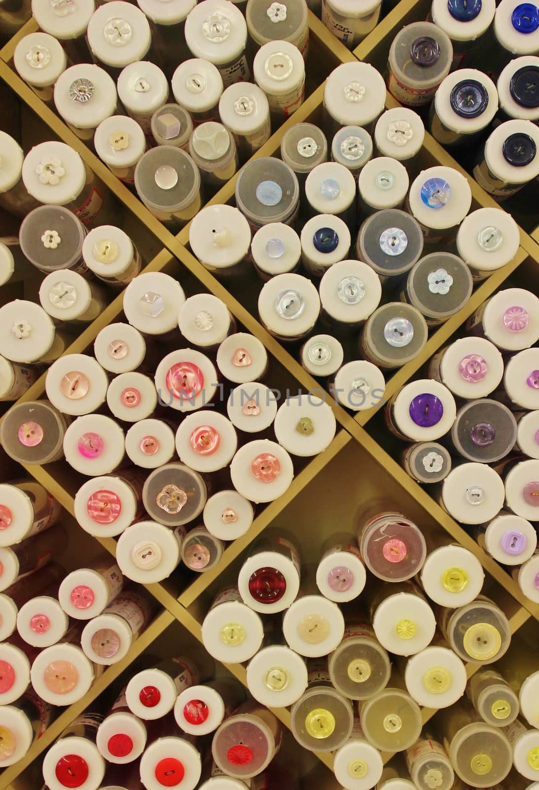 buttons in haberdashery by cheekylorns