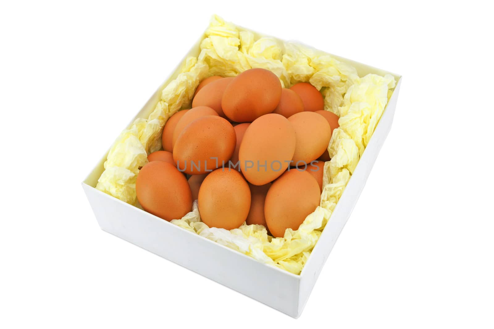 Eggs from chicken farm in the package by mranucha