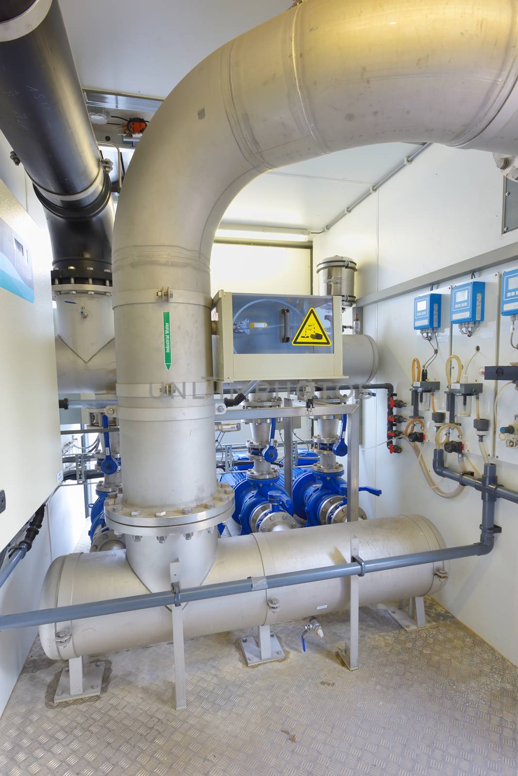  Demineralized water treatment inside of  plant
