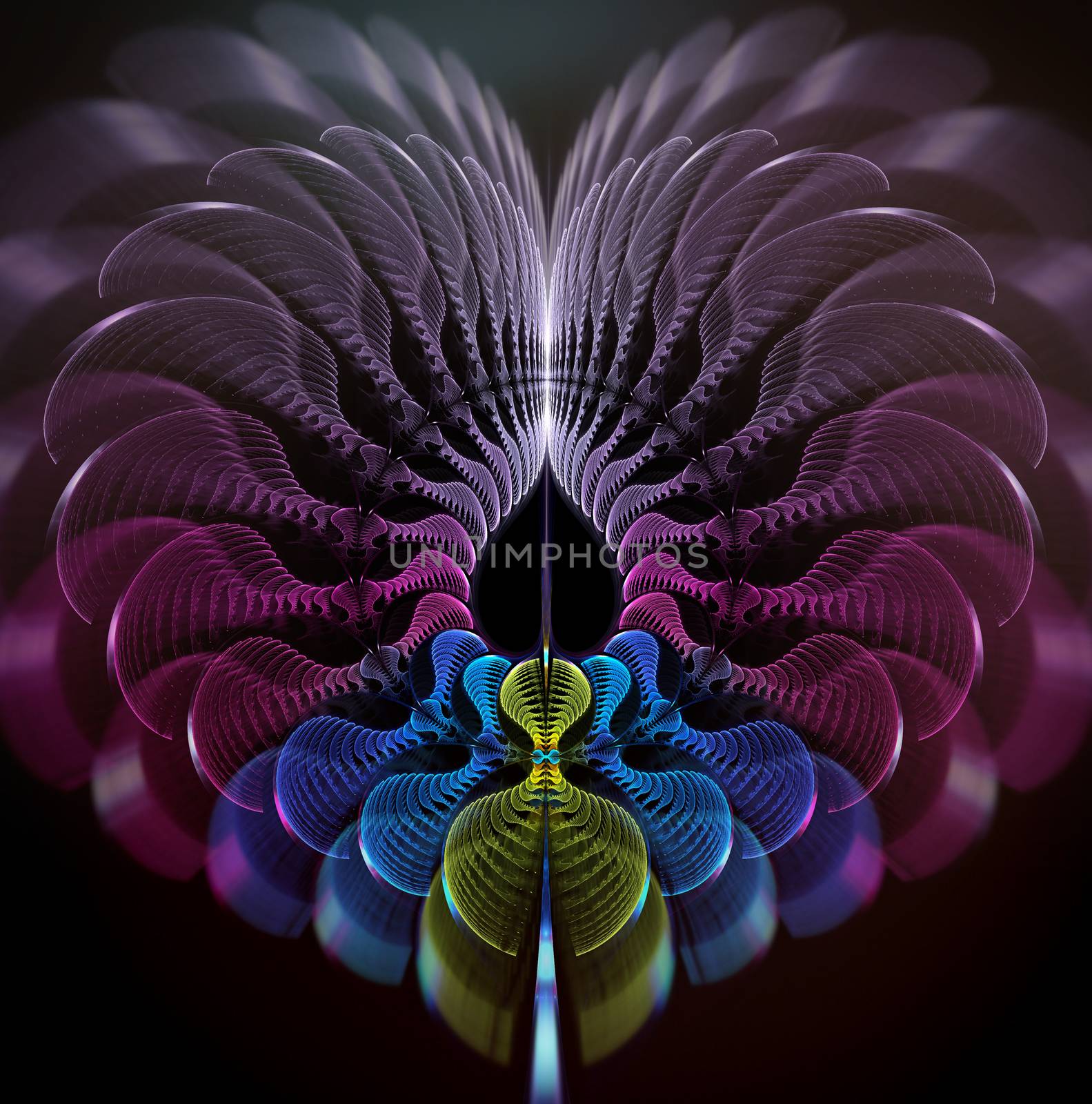 Computer generated fractal artwork for design, art and entertainment