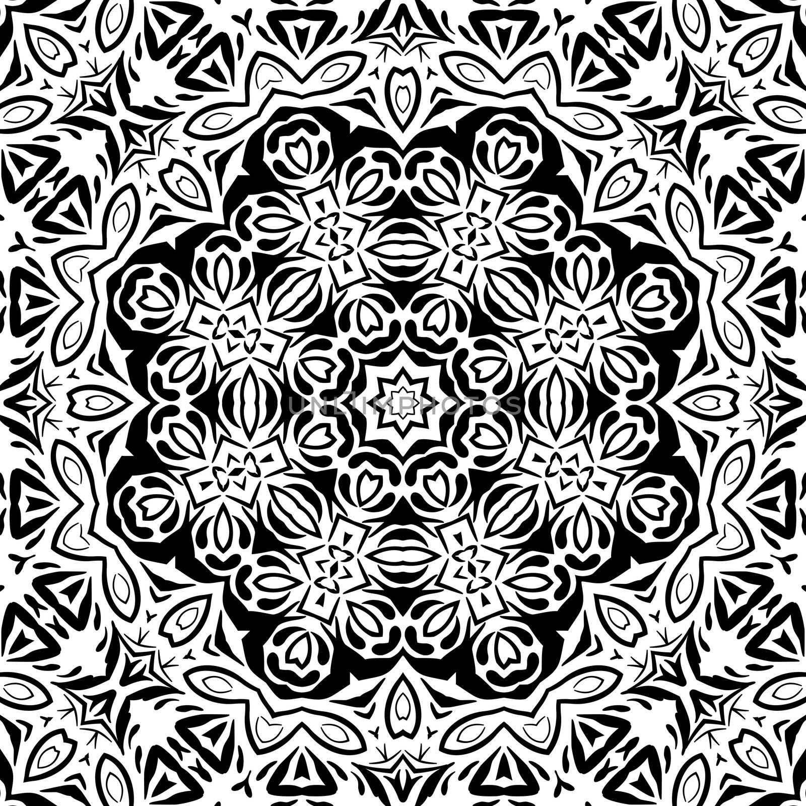 Abstract seamless outline pattern by alexcoolok