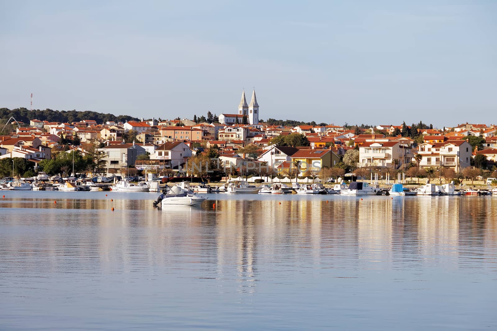 Detail of Medulin, Croatian touristic place in early spring