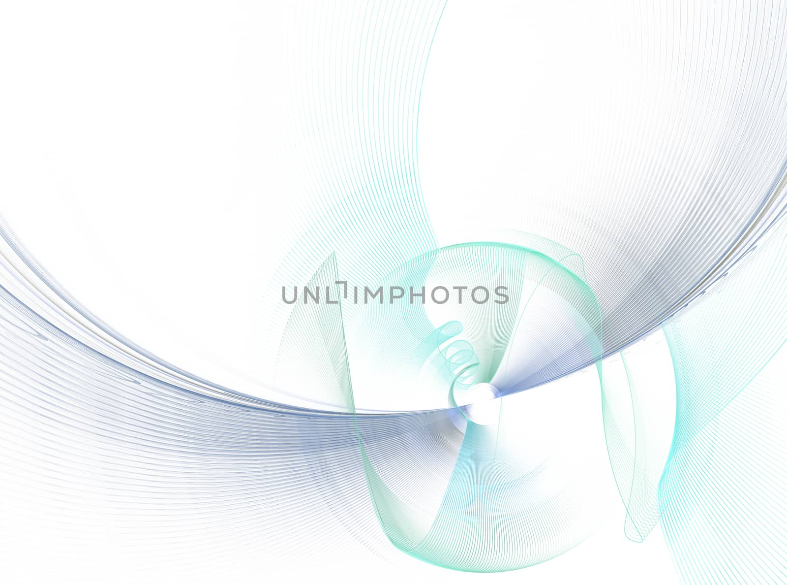 abstract fractal pattern on white background by Chechotkin